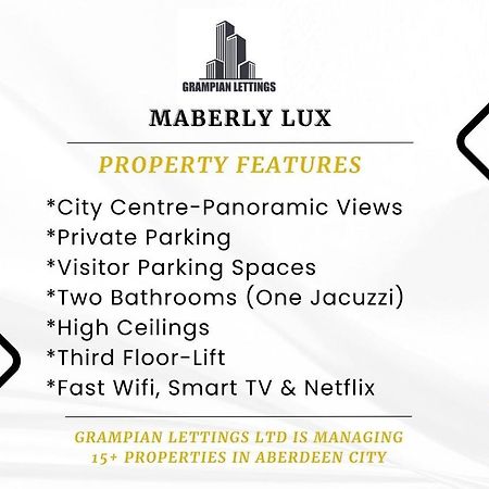 Apartament Maberly Lux - Grampian Lettings Ltd Aberdeen Zewnętrze zdjęcie